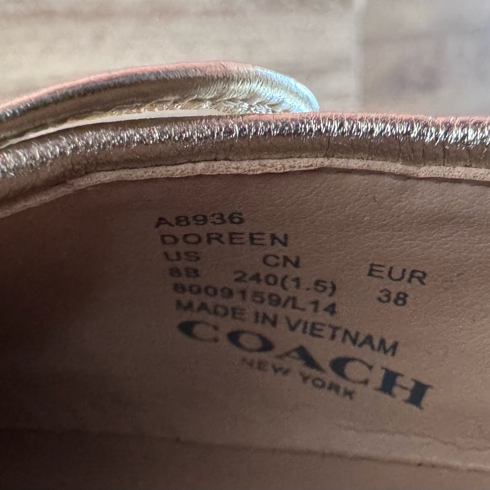 Coach Gold Y2K Ballet Flats - Picture 8 of 8